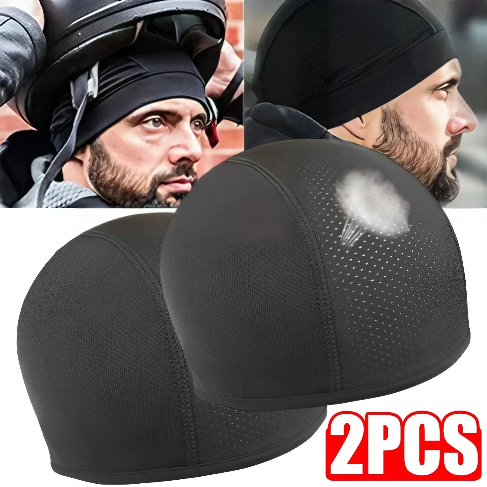 Motorcycle Helmet Inner Cap Hat QuicDry Breathable Hat Racing Cap Under Helmet Beanie Motocross Motor