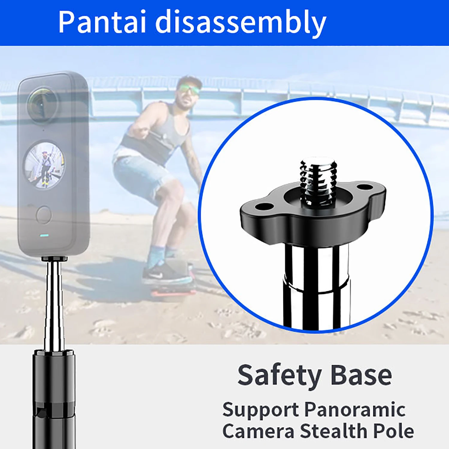 Selfieshow C07 2.11m Wireless Stable Shooting Bluetooth Expansion Tripod Selfie Stick Stabilizer Tripe Stand for Cell Phone