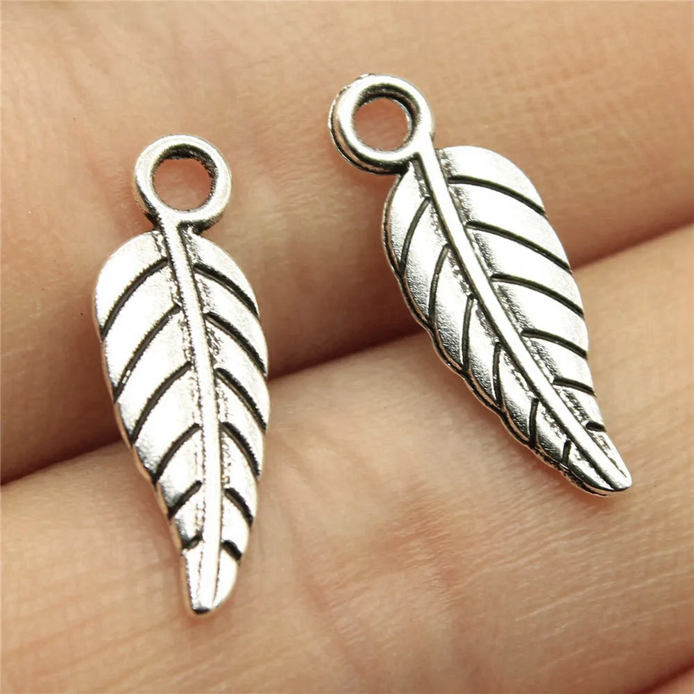 

Jewellery Making Supplies Leaf Charms Gift Pendant 20pcs