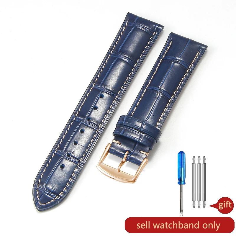 Premium Anti-Stain Easy-Clean Calfskin Leather Watch Strap
