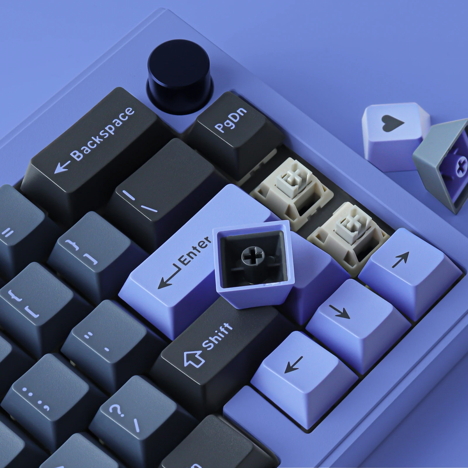 Gmk-nightshade Double Shot Keycap para Teclado Mecânico mx Perfil Oem Abs Keycap Oem Layout Iso 173 Chaves - Imagem 4