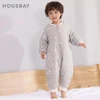 Baby Sleeping Bag Cute Flowers Print Toddler Sleepwear Walk Play Pajamas 2.5Tog Thick Winter Keep Warm Sleepsack 1-4 Years 1