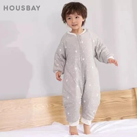 Baby Sleeping Bag Cute Flowers Print Toddler Sleepwear Walk Play Pajamas 2.5Tog Thick Winter Keep Warm Sleepsack 1-4 Years 1