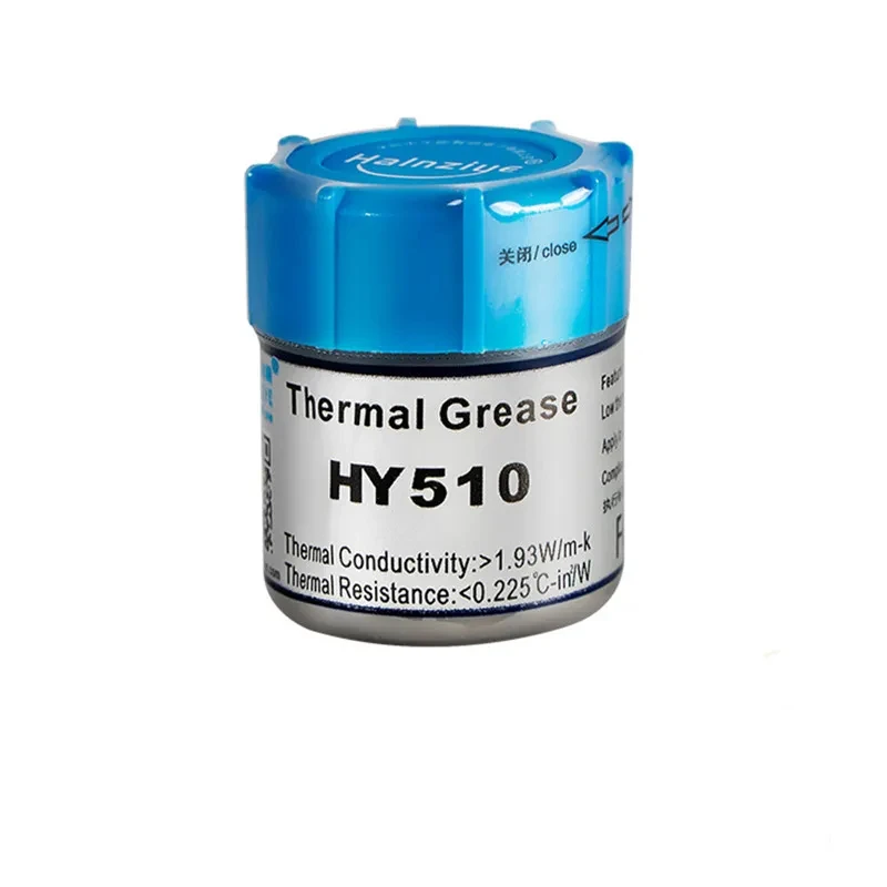 1.93W/m-k HY510 10g/30g Silicone Thermal Paste Heat Transfer Grease Heat Sink CPU GPU Chipset Notebook Computer Cooling Syringe