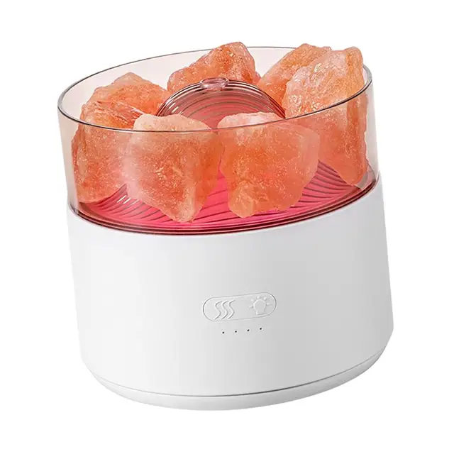 충전식 에센셜 오일 디퓨저와 소금 램프 결합한 다기능 가습기