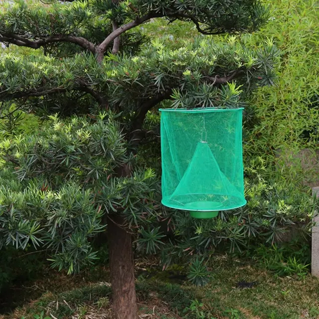Légyfogó Kártevőirtó -Vezérlés Újrahasznosítható Függő Légy Fogó Ketrec Nettó Kert Lógó Madár Catchergarden - Image 4