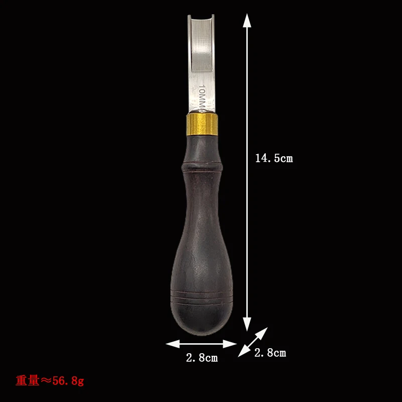 Sharpening Knife Wide Shovel Spade Craft Cutting Sandalwood Handle Leather Thinner Edge Skiving Tool Wooden handle leather tool cutting knife carving tool leather cutting tools