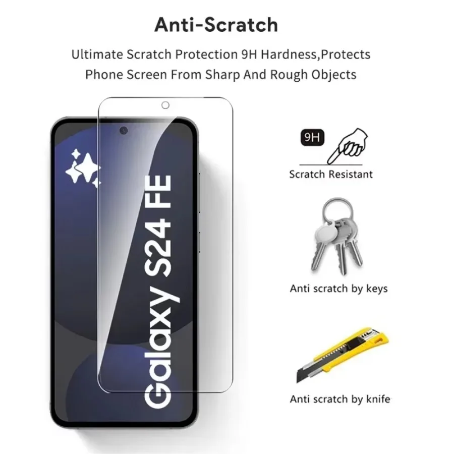 2Pcs Tempered Glass For Samsung Galaxy S25 S24 S23 S22 S21 Plus Screen Protector For Samsung S24 S23 FE S22 S21 Film 3