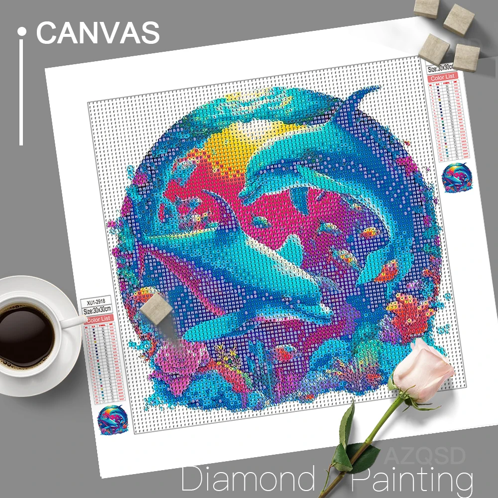 Kit De 8 Posavasos Para Pintura De Diamantes: Diseño Bohemio Abstracto Con Soporte Metálico, Base De Corcho Y Accesorios – Manualidad Para Adultos Y Niños