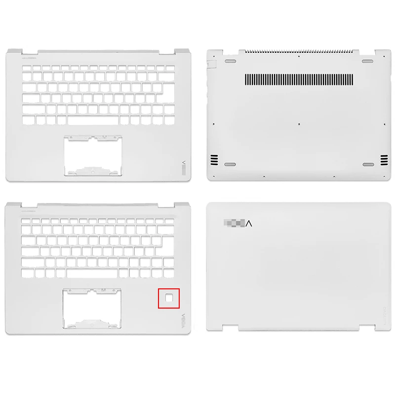 

Новинка, задняя крышка для ноутбука Lenovo YOGA 510-14 510-14ISK Flex 4-1470 FLEX4-14 Series, подставка для рук, Нижняя крышка A C D, белая
