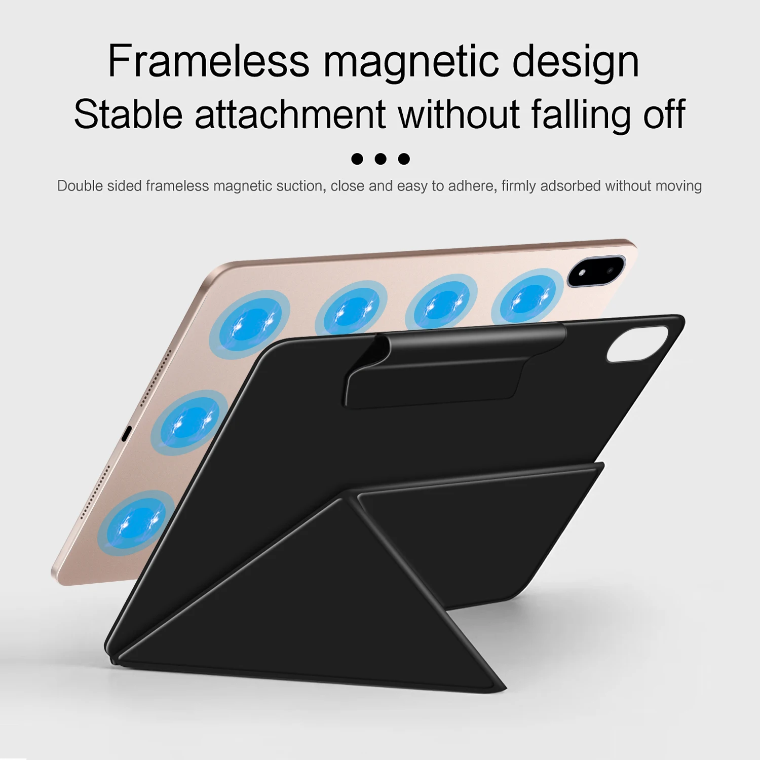 Magnetic Slim Detachable Fold Stand Tablet Case