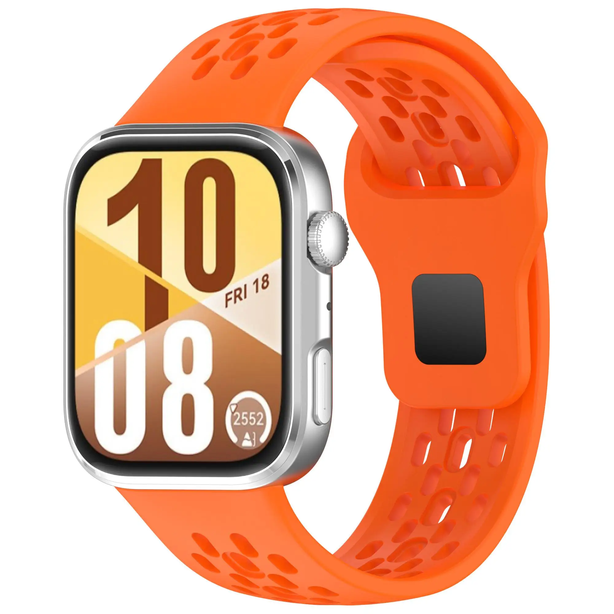 Versatile 2-in-1 Silicone Watch Strap and Case - Adjustable Replacement Band