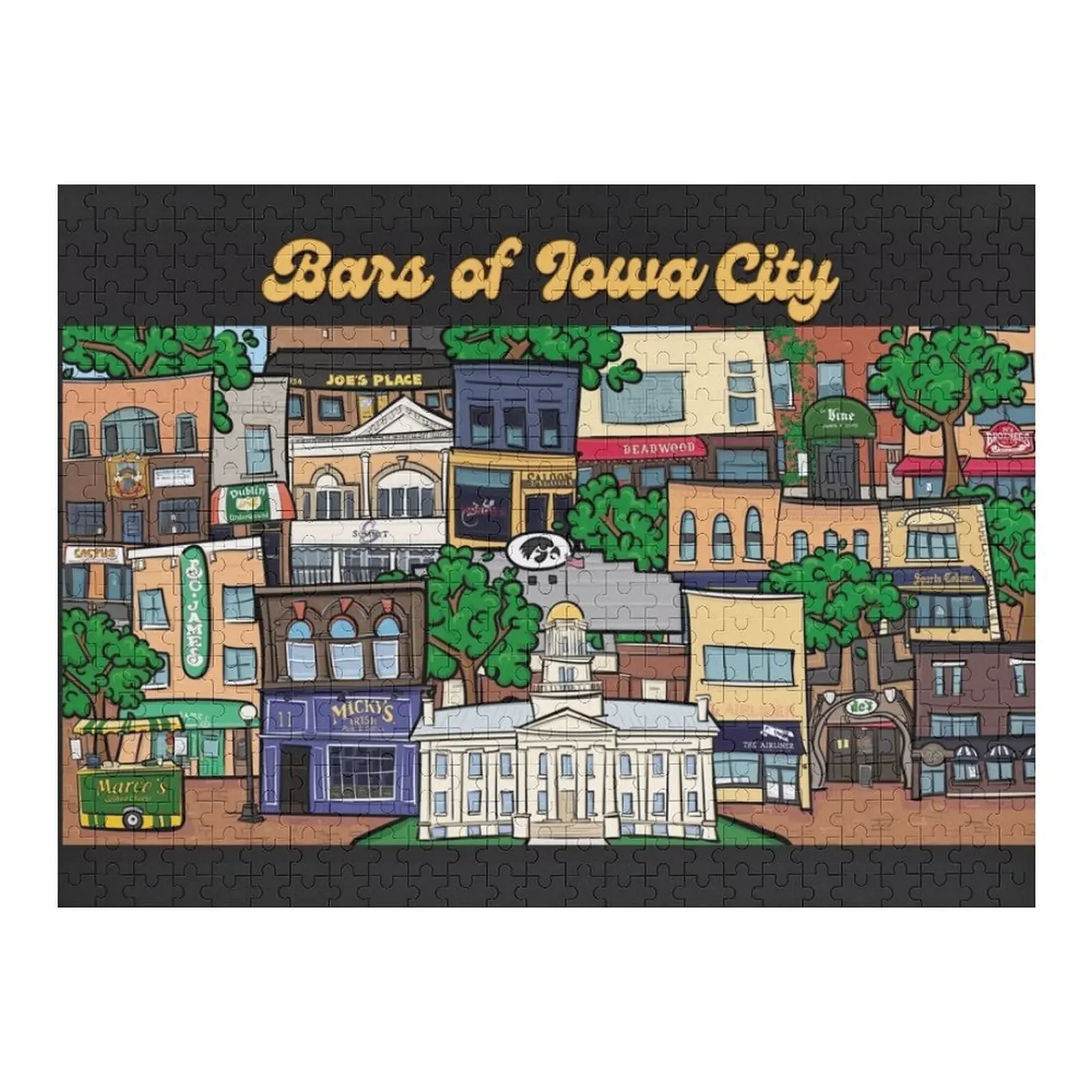 Bars of Iowa City Jigsaw Puzzle Personalised Jigsaw Jigsaw Custom Custom Gifts Personalized Toys Puzzle