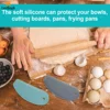 Silicone Dough Scraper, Bowl Scraper, Flexible Multipurpose Kitchen Pastry Cutter Tool, Dough Cutter for Bread Dough Cake 3
