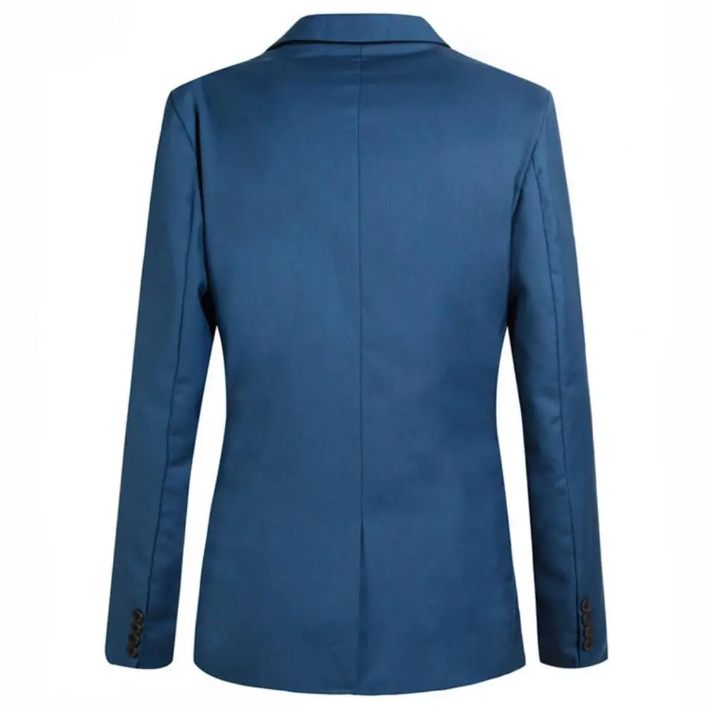 Men Solid Color Flap Pockets Suit Jacket Blazer Classic Casual Business Single Button Lapel Jacket men suit jacket