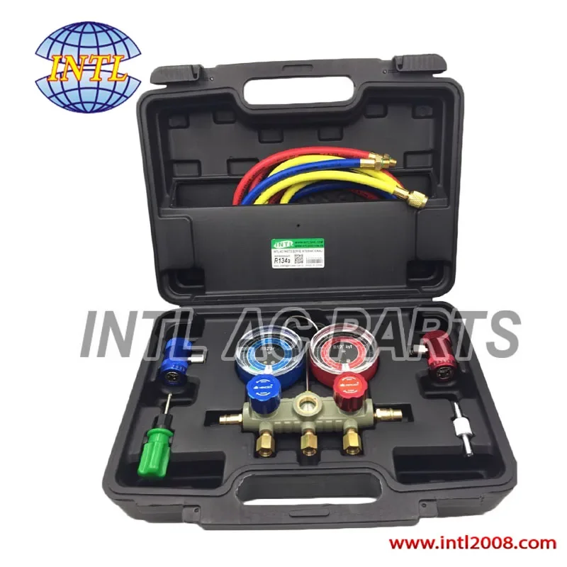Sistema Di Raffreddamento Automatico Ranger Rover/Land R Set Di Manometri Per Collettore Uso Per R1234Yf R22 R-410A R-134A R-404A