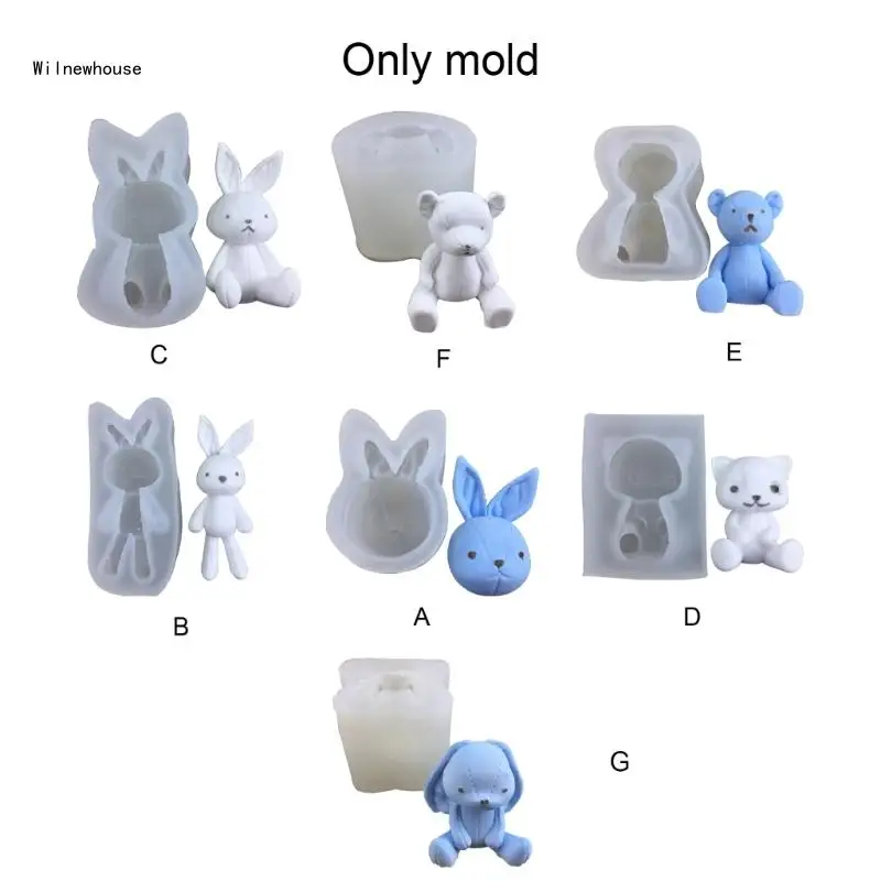 

Animal Silicone Mold Resin Making Tool DIY Moulds Ornaments Handmade Home Decorations Supplies Dropship