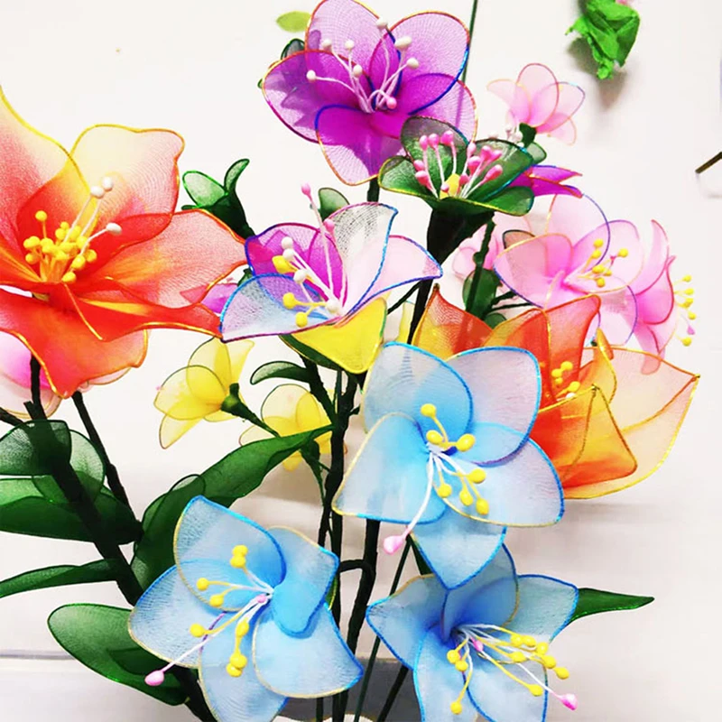 GIVBRO Stami di fiori Pistillo di perle fai da te fiore floreale centro decorazione per simulazione fiore calze di nylon fiore che fanno accessori, 100pcs (#B
