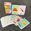 36pcs Children Cognition Cards Body Parts Animal Fruits Double Side Flashcards Montessori Baby Kids Early Educational Toys Gifts 1