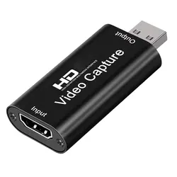 Ultra HD Video Capture Device with USB Connectivity for Streaming and Recording (USB 2.0)