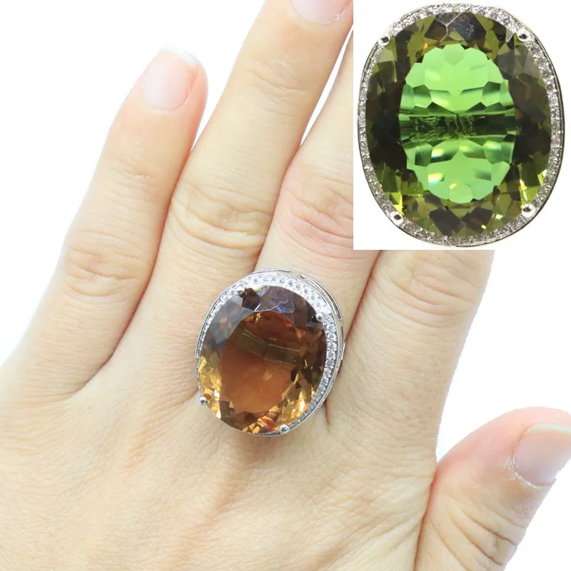 5 Free 25x21mm Big Gemstone Zultanite Color Changing Alexandrite Topaz Fire Rainbow Mystic Topaz Silver Rings silver rings silver ring gemstone ring