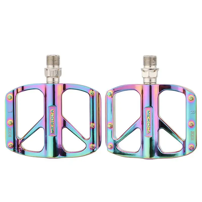 

Bicycle Pedal Mountain Bicycle Aluminum Alloy Colorful Pedal Folding Bicycle Bicycle Du/bearing Peilin