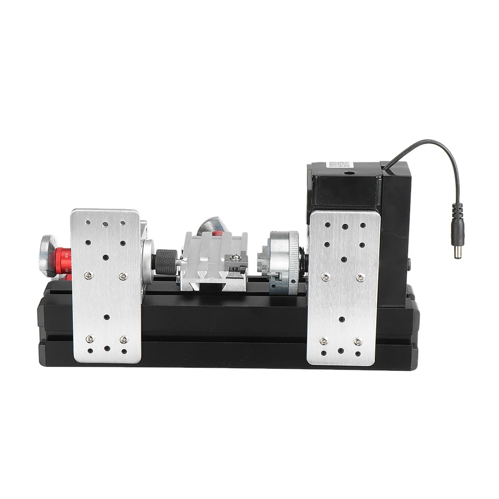 Z20002M Mini Wood Lathe 12V DC 2A 24W Multi-purpose 2000rpm Metal Rotating Lathe Machine EU Plug Woodworking Tool