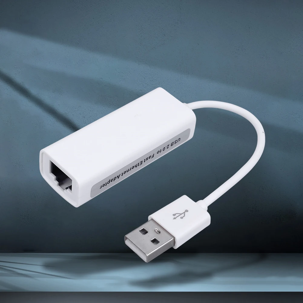 Wired LAN Adapter 100Mbps Network Card Support Windows XP/7/Vista Linux Anti-interference for Macbook Wii Tablet