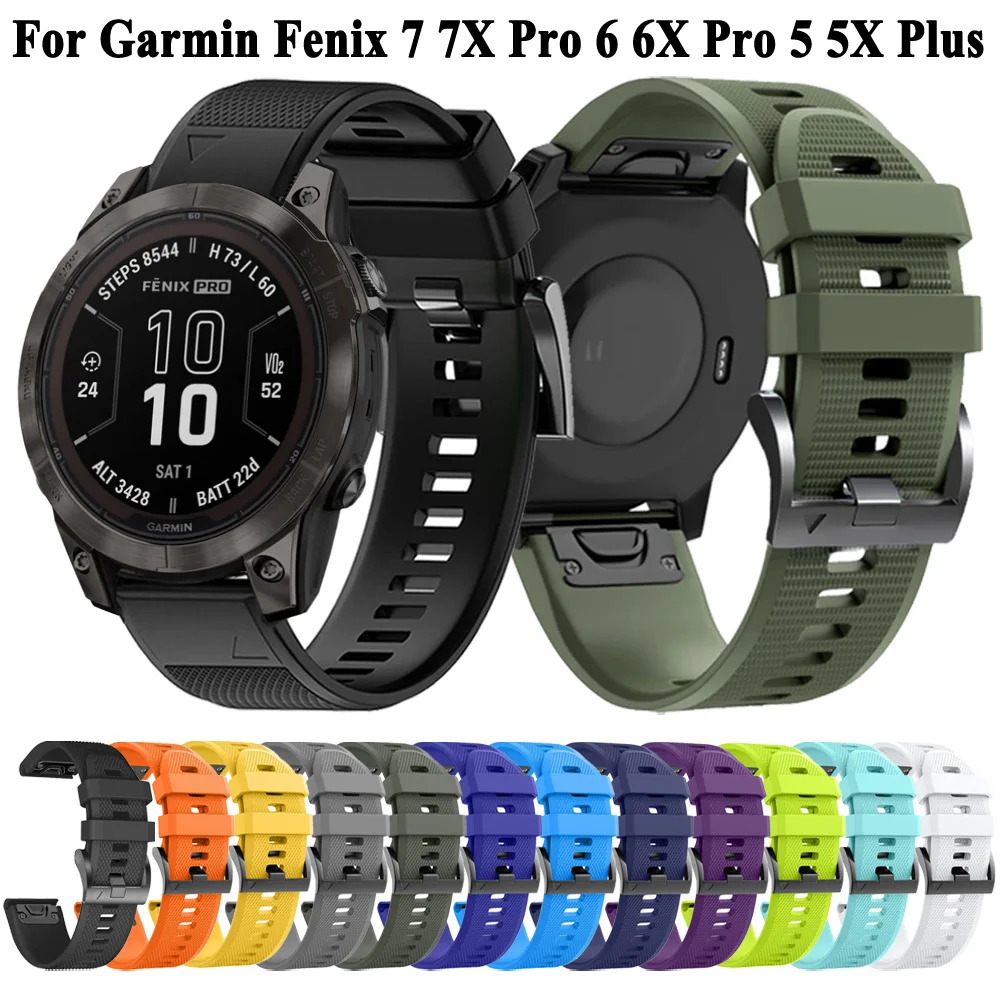 Bracelet De Montre En Silicone À Libération Rapide Pour Garmin Fenix 7S - Foto 6