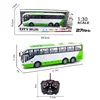 4CH Electric Wireless Remote Control Bus With Light Simulation School Bus Tour Bus Model Toy 5