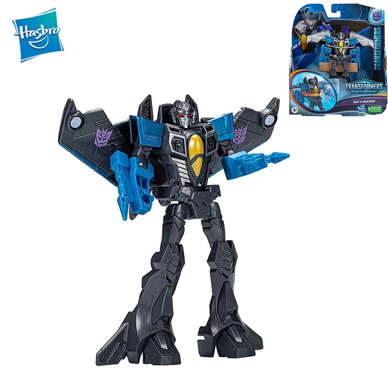 

In Stock Original Hasbro Transformers Earthspark Skywarp Anime Figure Action Figures Model Toys