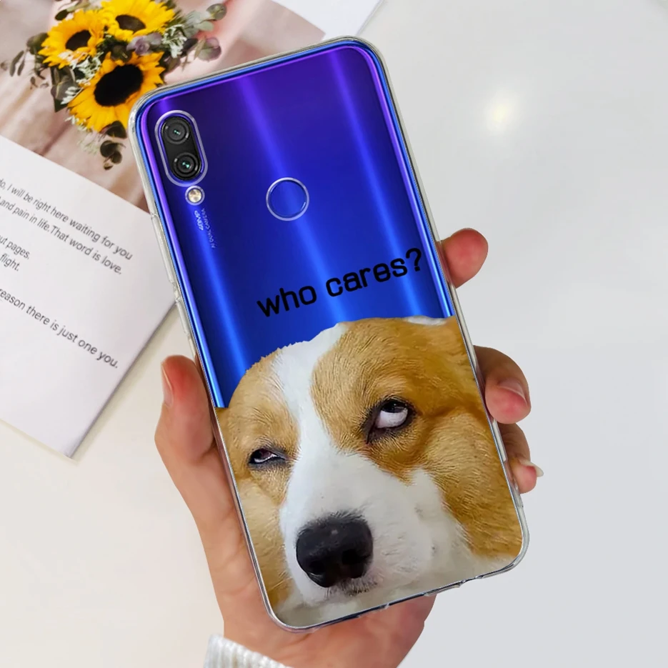 Fashionable Clear Silicone TPU Phone Case - Painted Design Cover
