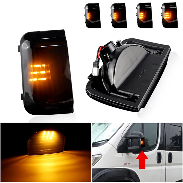 KYYET Indicatore Di Direzione Dello Specchietto Retrovisore Con Indicatore Di Direzione Compatibile Con Citroen Jumper Relay 2006-2019, Peugeot Boxer, Fiat Ducato (sinistra - Foto 5