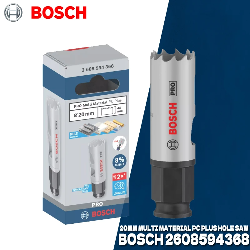 BOSCH 20/38//51/54/60/76/83/92 MM PRO Multi Material PC Plus Hole