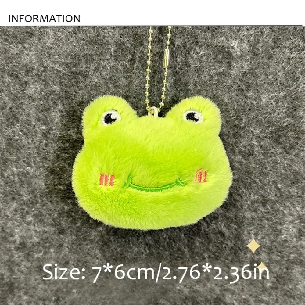 Cartoon Soft Animal Keychain Cute Plush Bear Keyring For Women Rabbit Frog Doll Keychain Backpack Pendant Ornaments Girls Gift