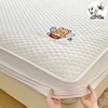 Luxury Quilted Mattress Protector with Honey Pot Embroidery,Mattress Cover - Antibacterial, Breathable,for a Cozy Sleep