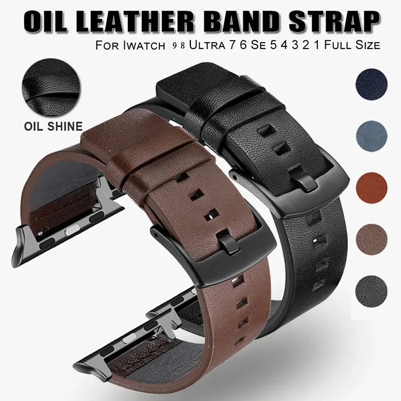 Premium Leather Band Strap for Smartwatches - High Quality Design