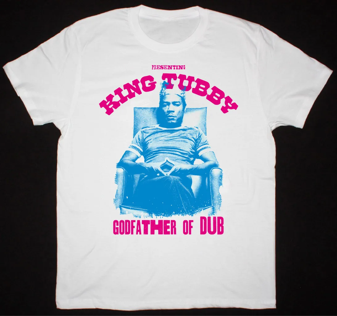 King Tubby Padrino Di Dub Shirt Manica Corta Bianco Unisex Taglia S-5Xl Ut566