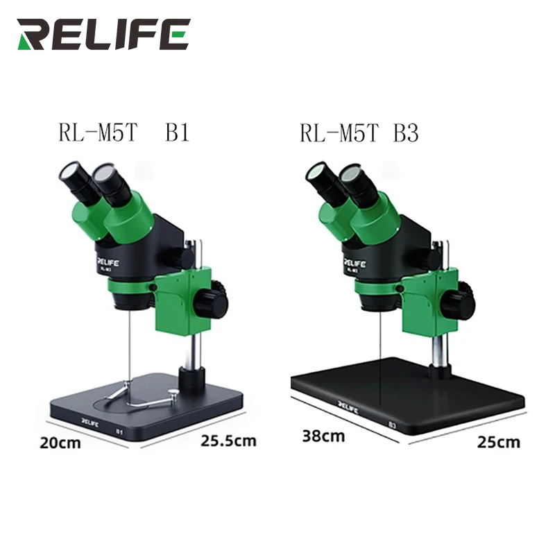 RELIFE RL-M5T 7-50x непрекъснато увеличение Тринокуларен микроскоп PCB Бижута за заваряване - Image 6