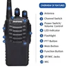 Baofeng 4Pcs BF 888S Walkie Talkie UHF 400 470MHz Long Range Two Way Ham Radios Transceiver for Hunting Hotel 3