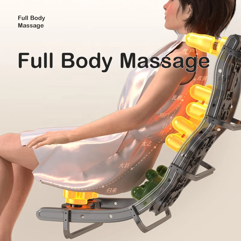 2024 6606T New Model Home Office Furniture Electric Heating Kneading Cheaper Price Luxury Zero Gravity Recliner Massage Chair 6