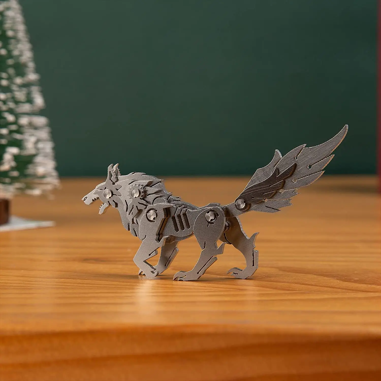 Steel demon animal animal zodiac god stainless steel metal DIY assembling model three-dimensional jigsaw mini ornaments 5