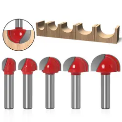Free-shipping 1PC 8mm Shank Ball Nose End Mill Router Bit for Wood Round Cove CNC Milling Cutter Radius Core Woodworking Tools