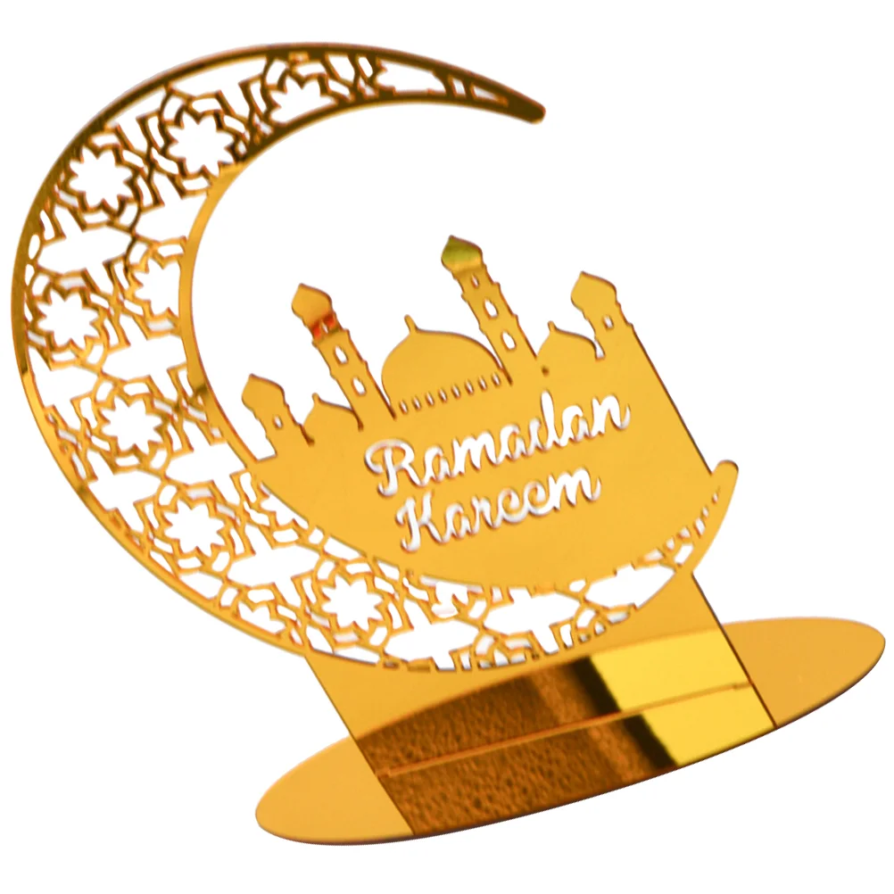 

Ramadan Eid Desktop Decor Acrylic Craft Mubarak Decorations Festival Table Ornament
