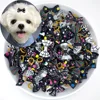 Set Cute Yorkie Pet Bows Small Dog Grooming Accessories Rubber Bands Puppy Cats Black White  Plaid Dogs Bows Headwear Pet Items 2