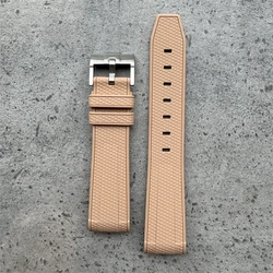 Multicolored Premium Silicone Watch Strap - 20mm High-Quality Rubber Band - 20mm (BROWN)