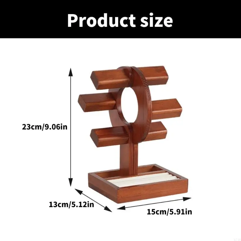 Fashionable Sturdy Display Stand Portable Accessory for Multiple Watches and Bracelets Practical for Retail Use