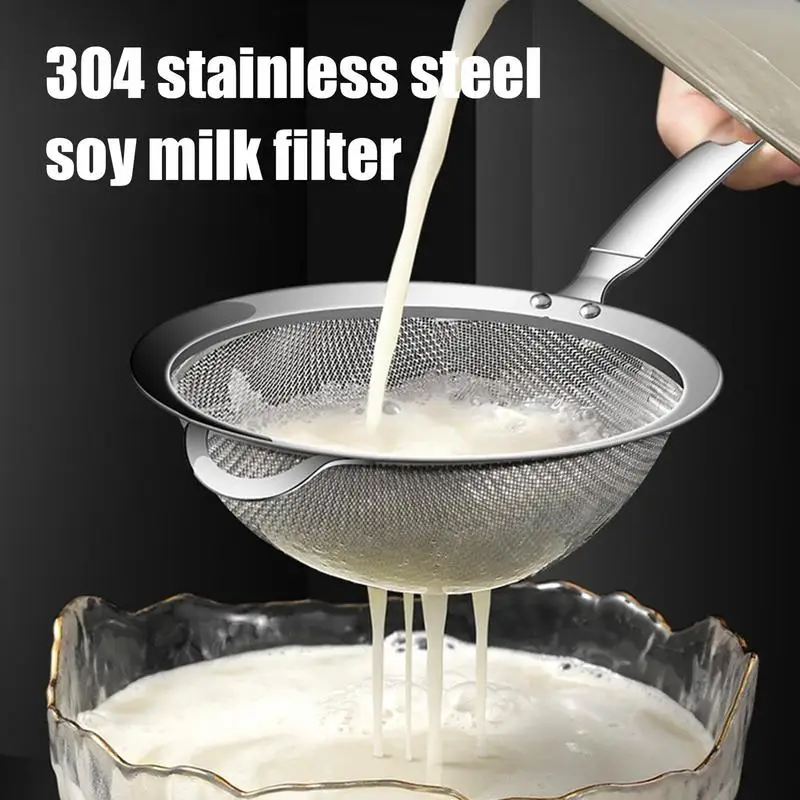 

Сетчатый дуршлаг из нержавеющей стали с фильтром для молока