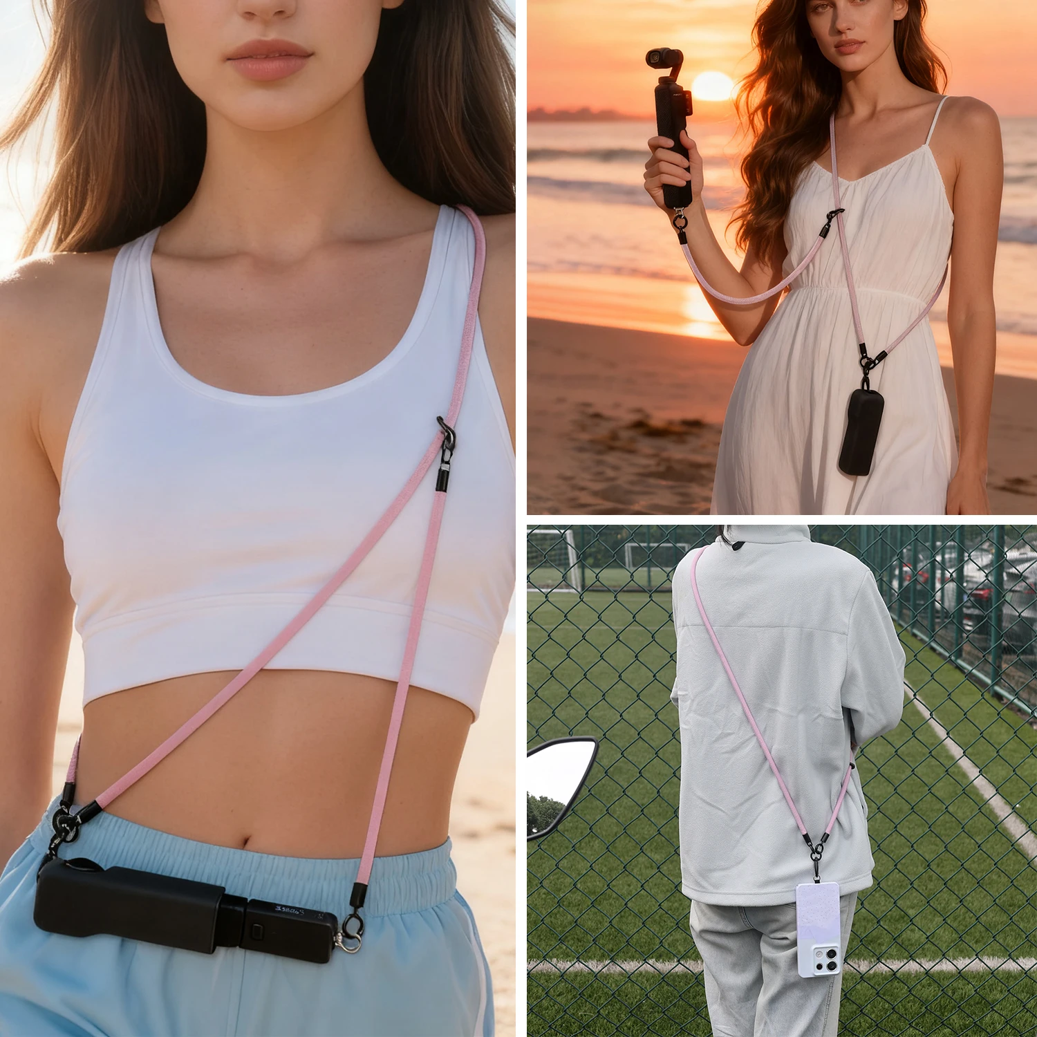 Anti-loss Strap Crossbody Wrist Strap Lanyards for DJI Pocket 3/2 Neck Shoulder Strap Rope for DJI Osmo Pocket3/2 Accessories