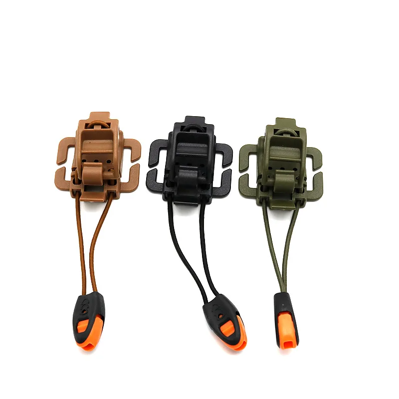 Tactical Molle Attach Vest Backpack Hanging Buckle Gear Clip Multifunction Hanging Buckle Elastic Rope Clip Flashlight Holder